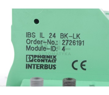PHOENIX CONTACT INTERBUS IBS IL 24 BK-LK   IBSIL24BKLK 2726191 