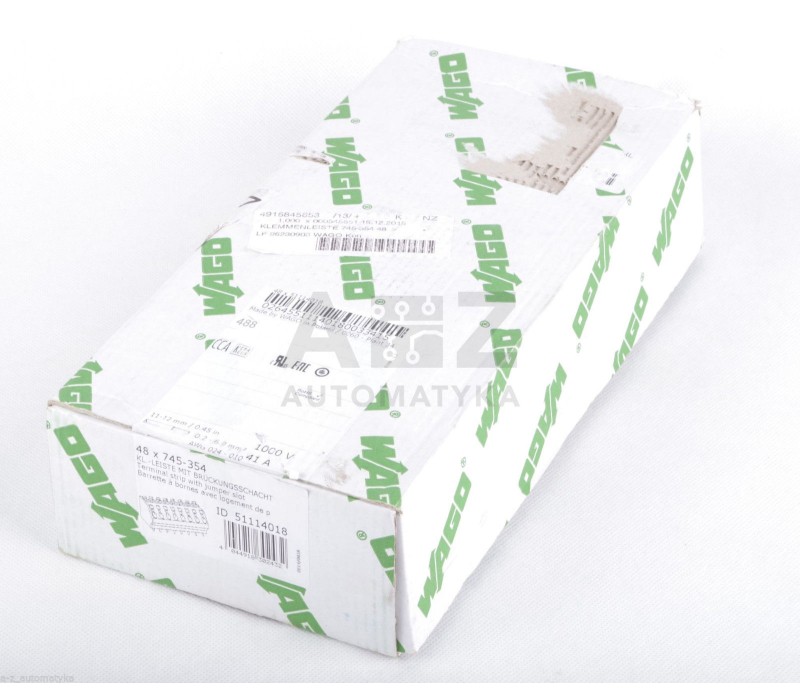 WAGO 745 745-354 745354   PCB terminal strip 2 solder pins/pole ! 48PCS  ! NEW !