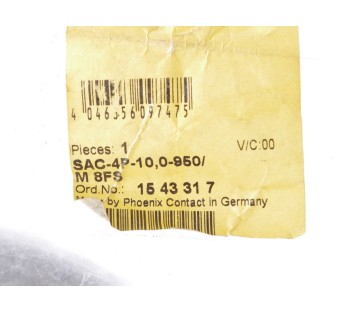 PHOENIX CONTACT SAC-4P-10,0-950/M 8FS SAC4P100950M8FS 1543317  ! NEW !