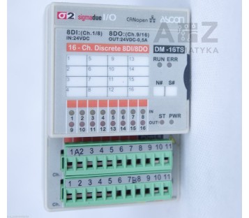 ASCON TECHNOLOGIC 8DI 8DO DM-16TS IO-CB/DM-16TS-00