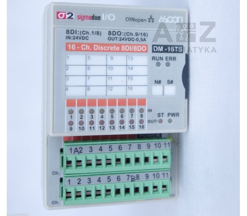 ASCON TECHNOLOGIC 8DI 8DO DM-16TS IO-CB/DM-16TS-00