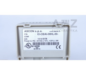 ASCON TECHNOLOGIC 8-Ch ANALOG INPUT AI-08HL IO-CB/AI-08HL-00