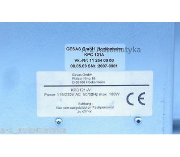 GESAS GmbH HOCKENHEIM KPC 121A  KPC121-A1