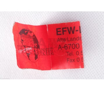 EFW ELEKTRONIK EFW-ELEKTRONIK A-6700 BLUDENZ  A6700 BLUDENZ A6700BLUDENZ