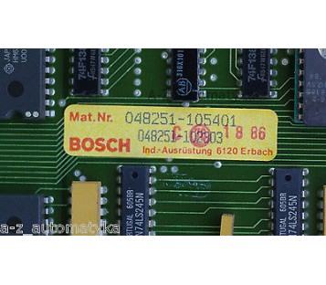 BOSCH CNC MEM 048251-105401 046592-2037