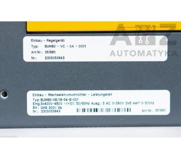 BAUMULLER: BUM60-VC-0A-0001 ( BUM60VC0A0001 ) BUM 60-08/16-54-B-001