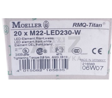MOELLER M22-LED230-W M22LED230W 216563  ! 10PCS  ! NEW !