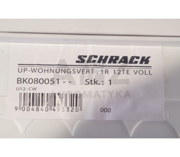SCHRACK UP-WOHNUNGSVERT.1R 12TE VOLL  BK080051 U12-CW U12CW  ! NEW !