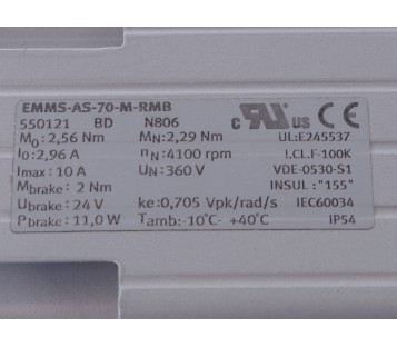 FESTO EMMS-AS-70-M-RMB EMMSAS70MRMB 550121   ! NEW !