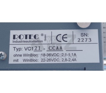 ROTEC VISION COMPACT VISIONCOMPACT  VC121-CCAA VC121CCAA 