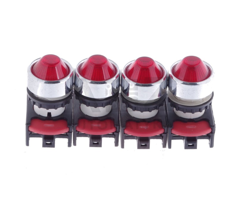 AS VDE 0710 VDE0710 RED LAMP ! 4PCS !