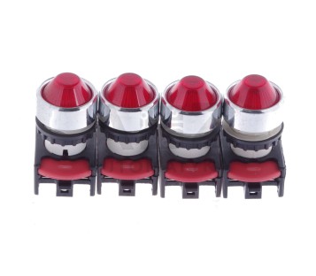 AS VDE 0710 VDE0710 RED LAMP ! 4PCS !