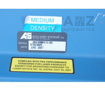 AS ACCU-SORT AXIOM-X Omni-Directional, Laser Bar Code Scanner