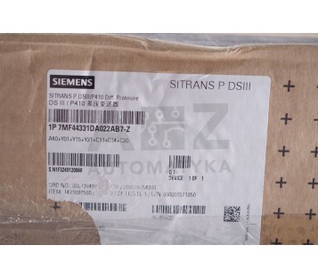 SIEMENS SITRANS P DSIII 1P 7MF44331DA022AB7-Z  1P7MF44331DA022AB7Z N1F32 ! NEW !