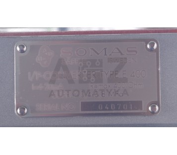 SOMAS PNEUMATIC POSITIONER SP 405 SP405 + I/P-CONVERTER TYPE E 400 