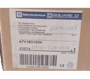 TELEMECANIQUE ATV18D12N4 075774  ! NEW !