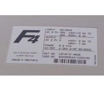 KEB F4 12F4F1E-4R05   12F4F1E4R05  12.F4.F1E-4R05