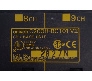 OMRON CPU BASE UNIT C200H-BC101-V2  C200HBC101V2 