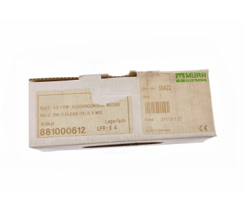 MURR ELEKTRONIK 56422 MASI68 I/O MODULE  8XM12 ! NEW !