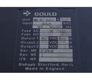 GOULD MG 5-60C MG5-60C MG560C  VDE 0804 