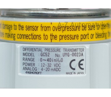 ASHCROFT DIFFERENTIAL PRESSURE TRANSMITTER GC52 ! NEW IN BOX !