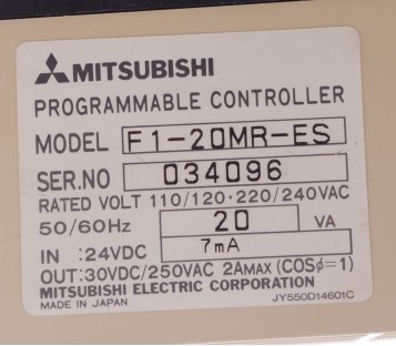 MITSUBISHI F1-20MR   F1-20MR-ES