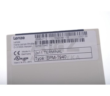LENZE 2X11 TERMINAL  EPM-T940  EPMT940 