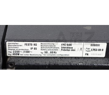 FESTO FPC FESTO KG FPC-606 E.PCG-08-B FPC606 EPCG08B 008091