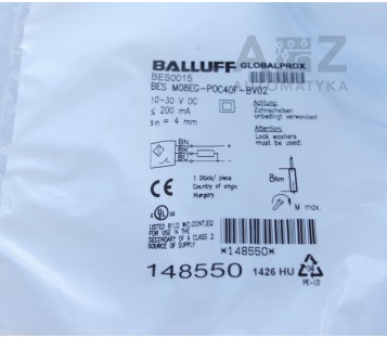 BALLUFF BES0015 BESOO15 BES M08EG-P0C40F-BV02  Proximity Switch ! NEW !
