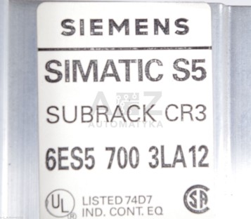 SIEMENS SIMATIC S5 SUBRACK CR3 6ES5 700-3LA12 6ES57003LA12 700 3LA12
