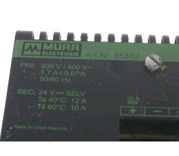 MURR 85352 MEN 10 24VDC 12A 