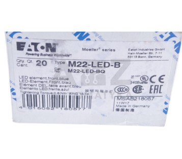 EATON MOELLER M22-LED-B M22LEDB ! 2PCS !