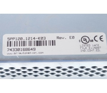 B&R 5PP120.1214-K03 5PP1201214K03 REV. E0 