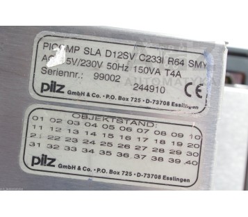 PILZ PICOMP SLA D12SV C233I R64 SMY 244910