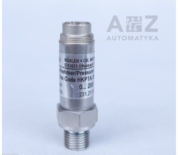 RCI ROSLER + CIE. INSTRUMENTS PRESSURE SENSOR HKPTA200 0-200bar 231.2111.03.05.0