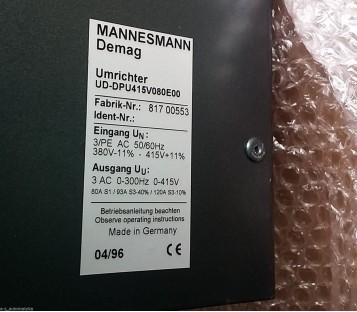 DEMAG DEMATIC AC UD-DPU415V080E00 UDDPU415V080E00 81700553 ! NEW IN BOX !