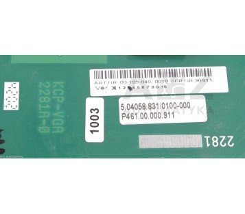 KUKA KVGA 2.0-00-109-040 KCP-VGA 2281A-0 KVGA2000109040 KCPVGA 2281A0
