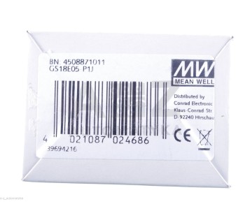 MW MEAN WELL GS18E05 GS18E05-P1J GS18E05P1J  5V 3A 15W DC POWER SUPPLY! NEW !