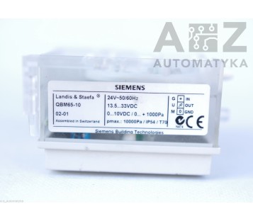 SIEMENS: LANDIS & STAEFA CONTROL SYSTEM QBM65-10 Differential pressure sensor