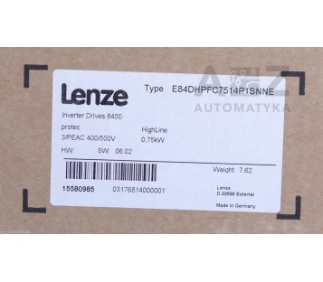 LENZE 8400 PROTEC HIGHLINE E84DHPFC7514P1SNNE 15580985 ! NEW IN BOX !