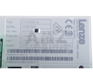 Lenze 8202-E Frequency Inverter 0,75kW EVF8202-E 33.8202-E