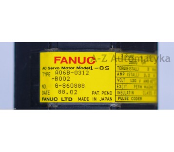 FANUC AC SERVO MOTOR 1-0S A06B-0312-B002