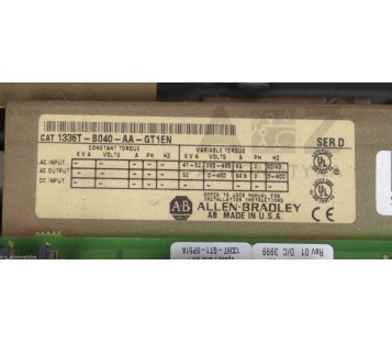 ALLEN BRADLEY: 1336 FORCE 1336T-B040-AA-GT1EN ( 1336TB040AAGT1EN ) 64,5A 0-400HZ