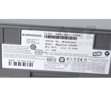 DATALOGIC M2301-00501-0700R  M2301005010700R MFX2072637 MAGELLAN 2300HS