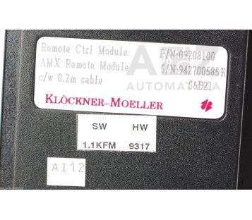 MOELLER KLOCKNER-MOELLER AMX REMOTE MODULE 09208100 AMPACT