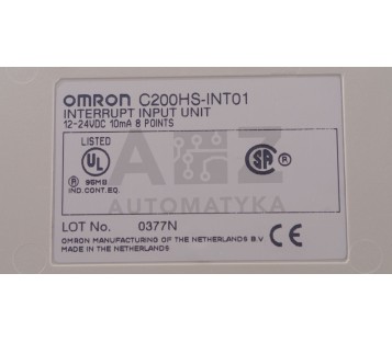 OMRON INTERRUPT INPUT UNIT INT01 C200HS-INT01  C200HSINT01 