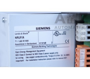 SIEMENS: LANDIS & STAEFA NRUF/A