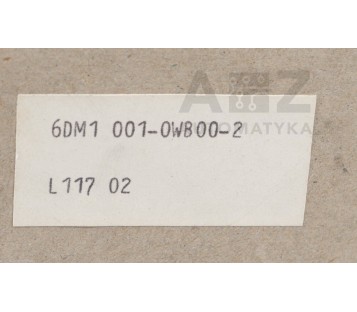 SIEMENS 6DM1 001-0WB00-2  6DM1 0010WB002   6DM10010WB002 ! NEW !