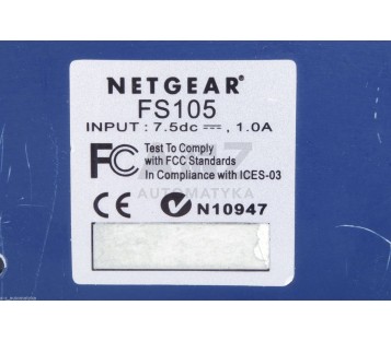 NETGEAR FAST ETHERNET SWITCH 5 PORT  FS105