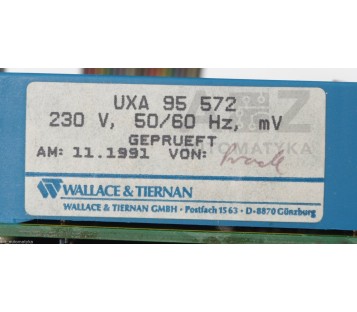WALLACE & TIERNAN MV  UX_-9550_ UXA -9550_  UXA 95 572 UXA95572
